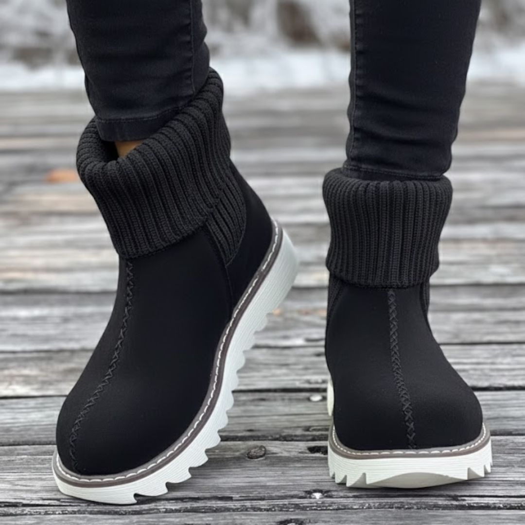 Warme laarsjes met verdikte zool