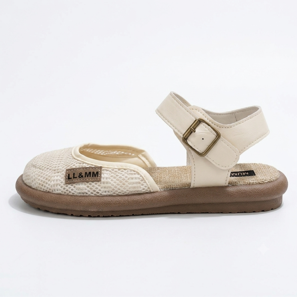 Extra brede mesh sandalen