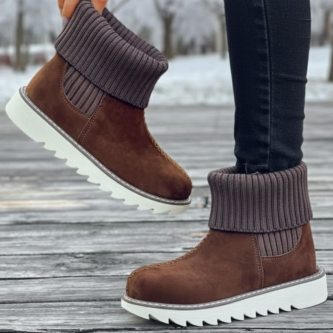 Warme laarsjes met verdikte zool