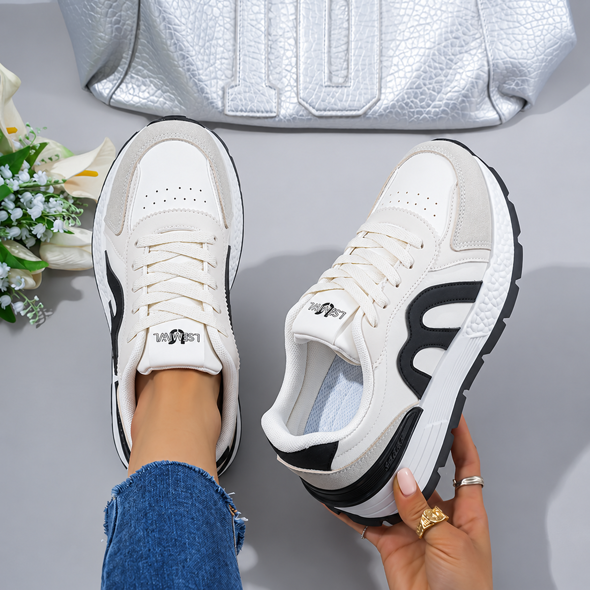 Marie sneakers | Extra brede, dempende sneakers